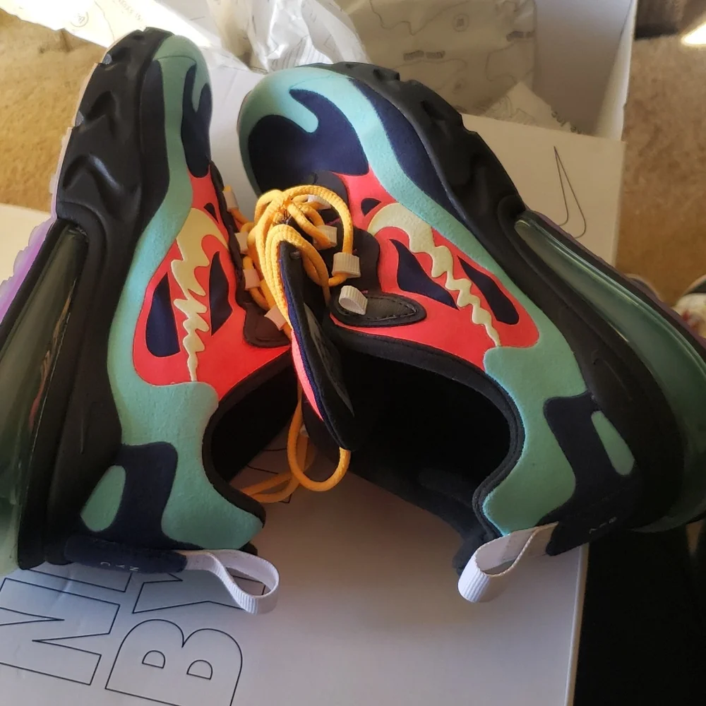Nike Air Max 270 React Customized Sneakers Size 6.5 - Picture 7 of 14